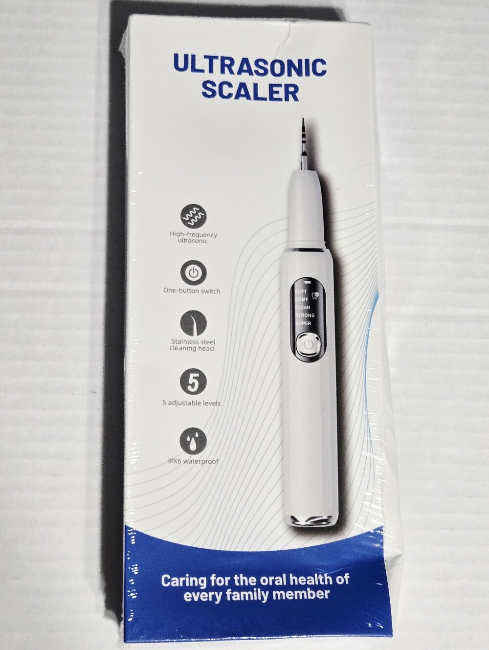 Ultrasonic Teeth Cleaner Dental Calculus Plaque Remover JY01 USB-C IPX6 New